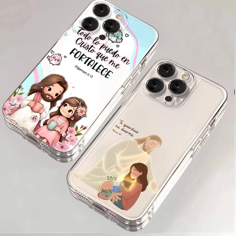 Phone Cases Redmi - Cartoon Jesus And Me Bible Verse