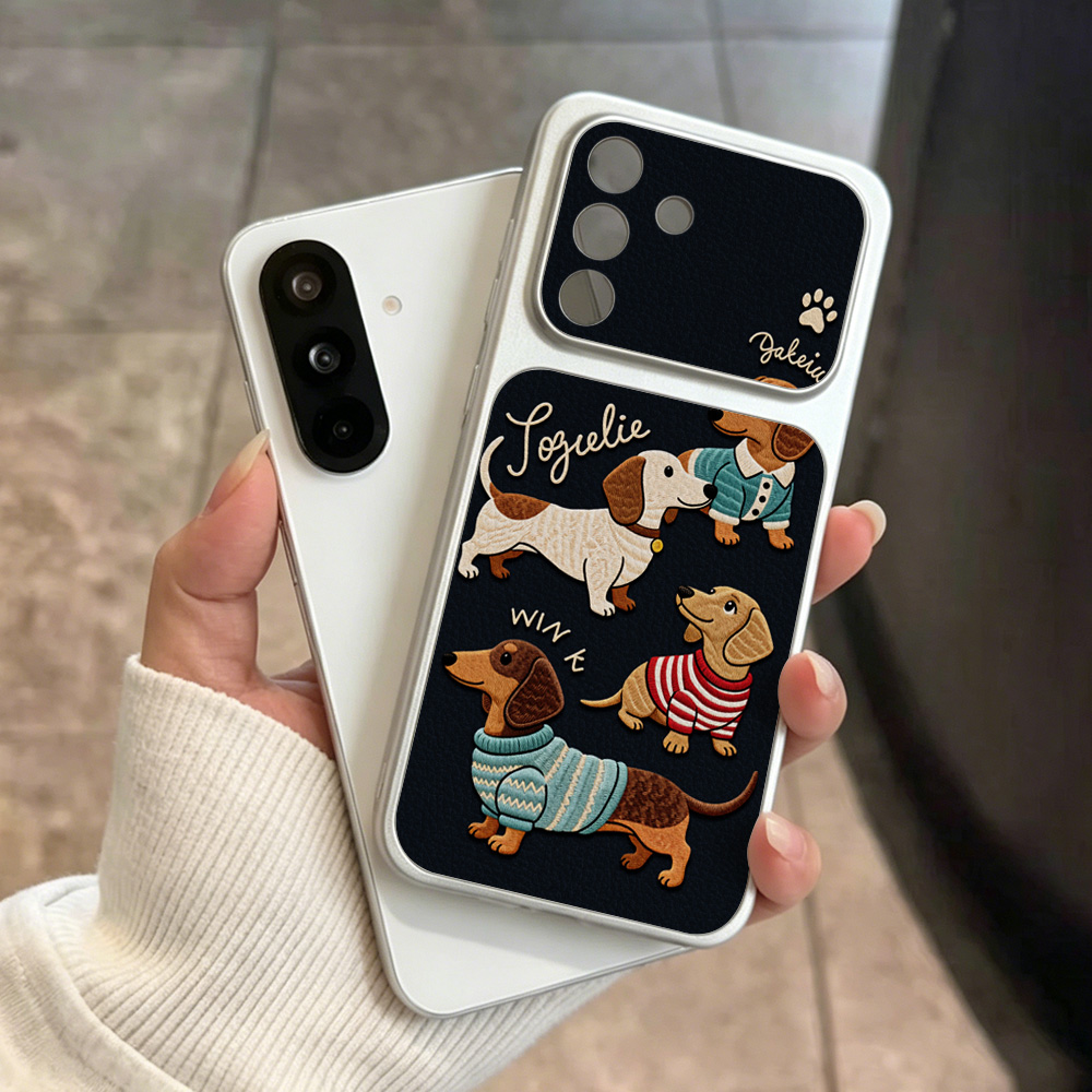 Phone Cases Galaxy A16 5G - Cartoon Puppy Leather Phone Case For