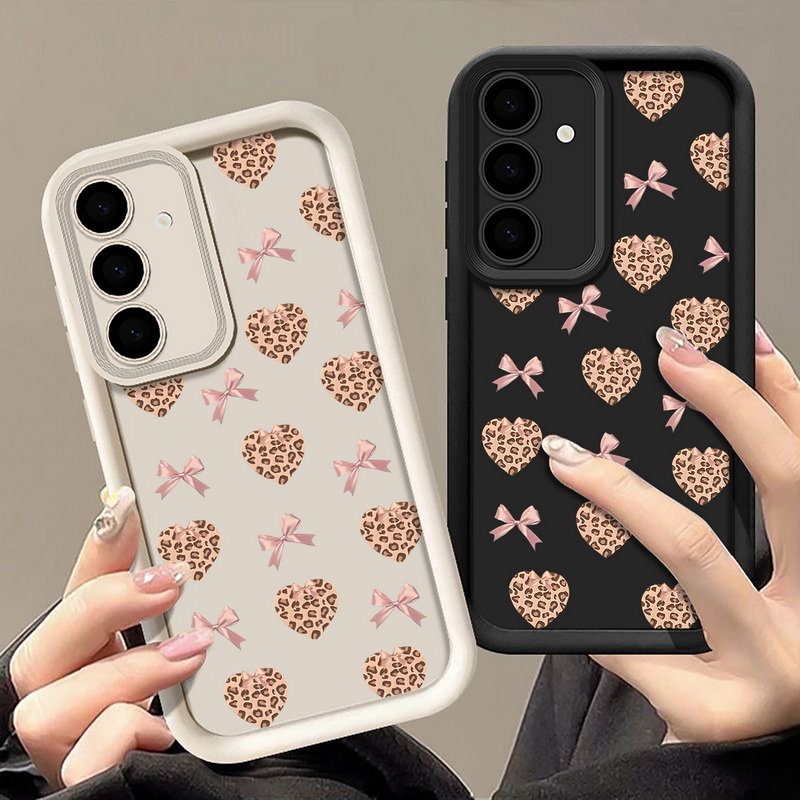 Retro Leopard Print Bow Phone  - огляд і ціна Phone Cases Galaxy A16 5G