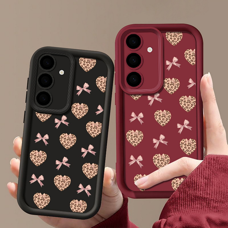 Retro Leopard Print Bow Phone  - огляд і ціна Phone Cases Galaxy A16 5G