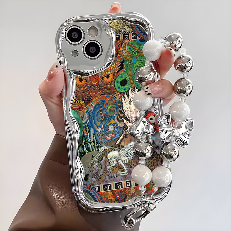 2D Irregular Plated Monster Pa - огляд і ціна Phone Cases Trendy
