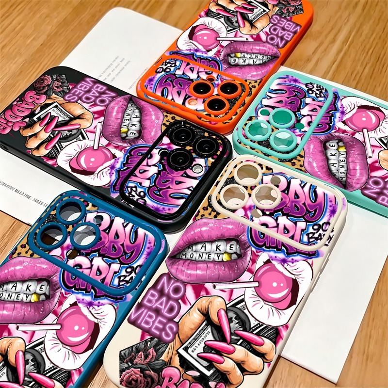 Hip Hop Pink Lips Baby Girl Gr - огляд і ціна Phone Cases Usa
