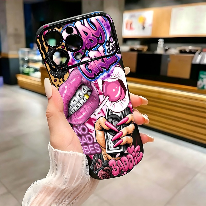 Hip Hop Pink Lips Baby Girl Gr - огляд і ціна Phone Cases Usa
