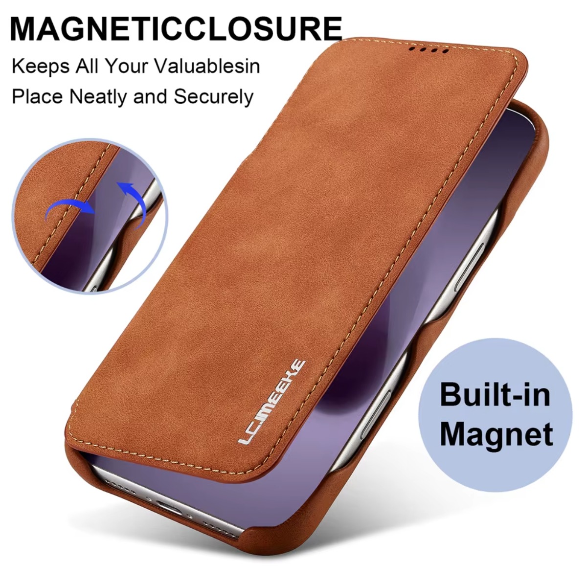 Leather Wallet Magnetic Flip C - огляд і ціна Phone Cases That Hold Cards