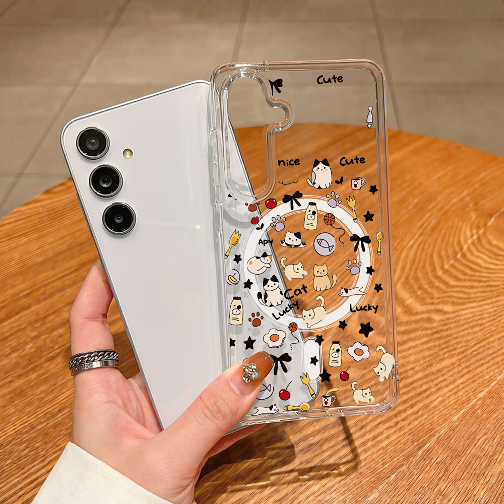 Cute Cat Magnetic Phone Case F - огляд і ціна Phone Cases Galaxy A16 5G