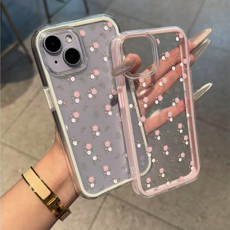 Green Leaves Pink Flower 2in1  - огляд і ціна Phone Cases Usa