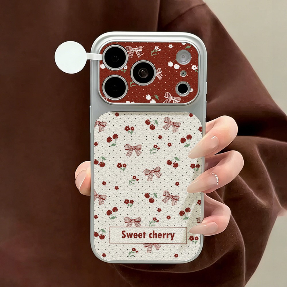 Sweet Cherry Bow Leather Phone - огляд і ціна Phone Cases Quality
