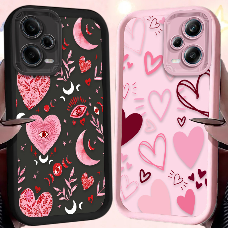 Pink Heart-shaped Phone Case f - огляд і ціна Phone Cases Redmi