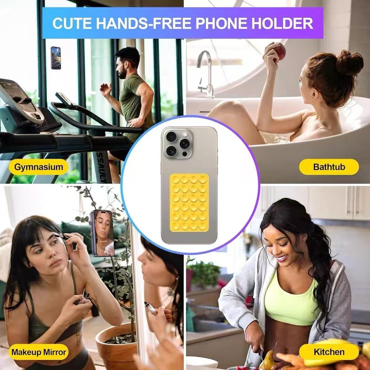 Multi functional silicone suct - огляд і ціна Phone Cases Holder