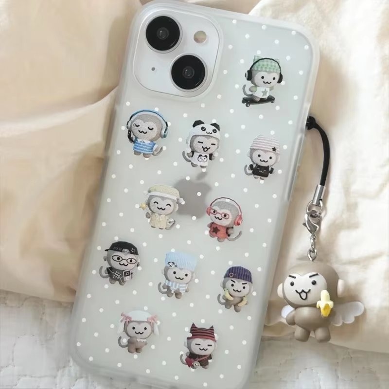 Simple Kawaii Monkey White Pol - огляд і ціна Phone Cases Usa