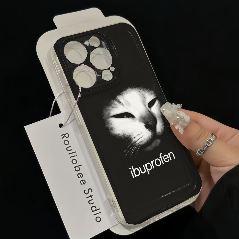 Minimalist Cat Face Art Print  - огляд і ціна Phone Cases Trendy
