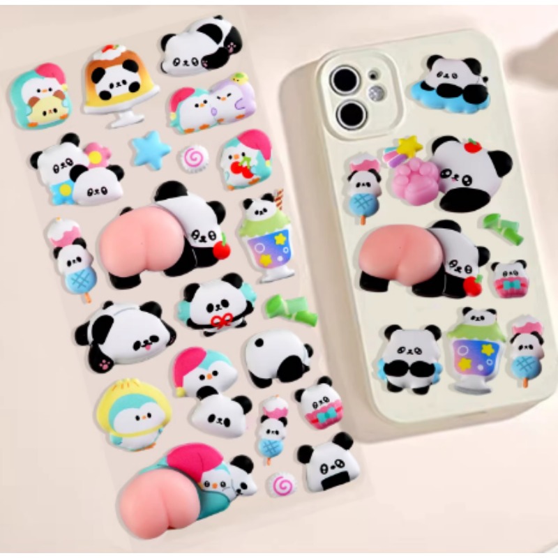 Cute 3D Panda Cartoon Stress R - огляд і ціна Phone Cases Rubber