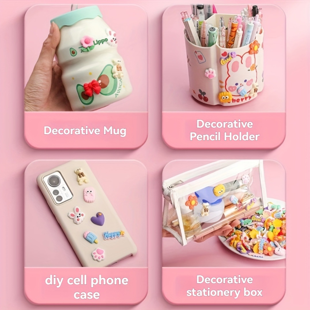 100pcs DIY Mixed Flower Animal - огляд і ціна Phone Cases Rubber