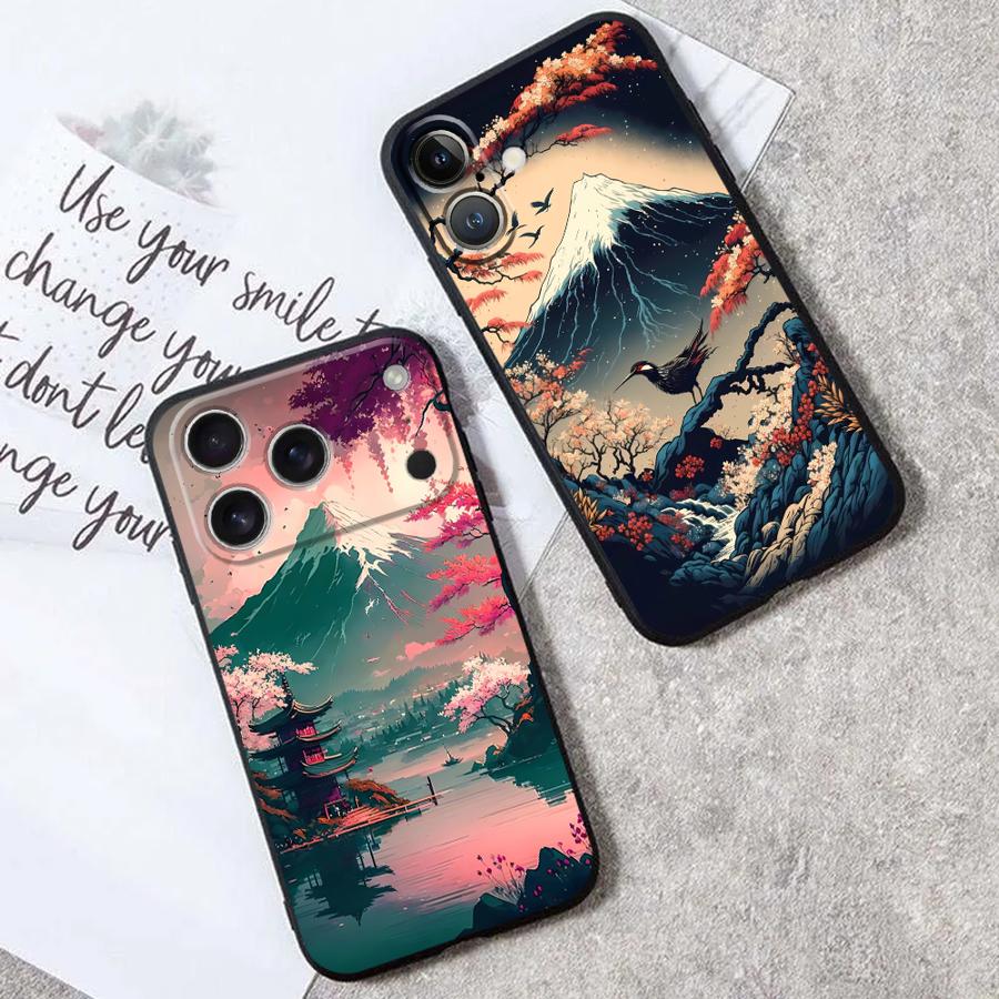 Aesthetic Mount Fuji Funda Pho - огляд і ціна Phone Cases Holder
